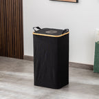 Modern Waste Separation Container with Removable Inner Insert and Bamboo Lid | Kelmera