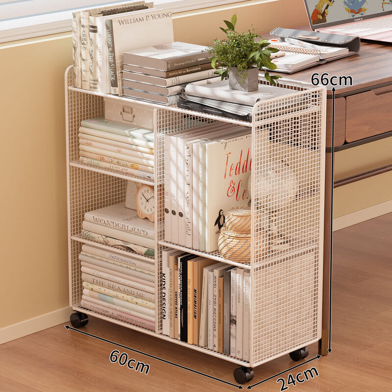 Modern Wire Grid Bookshelf Organizer | Kelmera