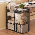 Modern Wire Grid Bookshelf Organizer | Kelmera