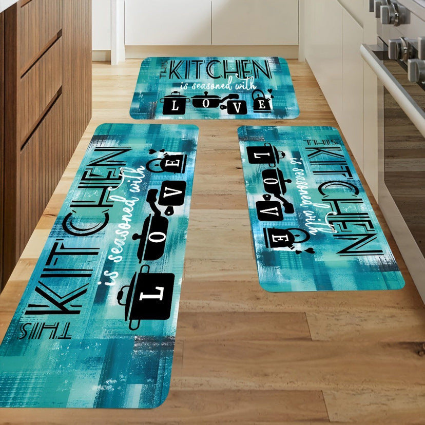 Money-Themed Anti-Fatigue Kitchen Mat | Kelmera