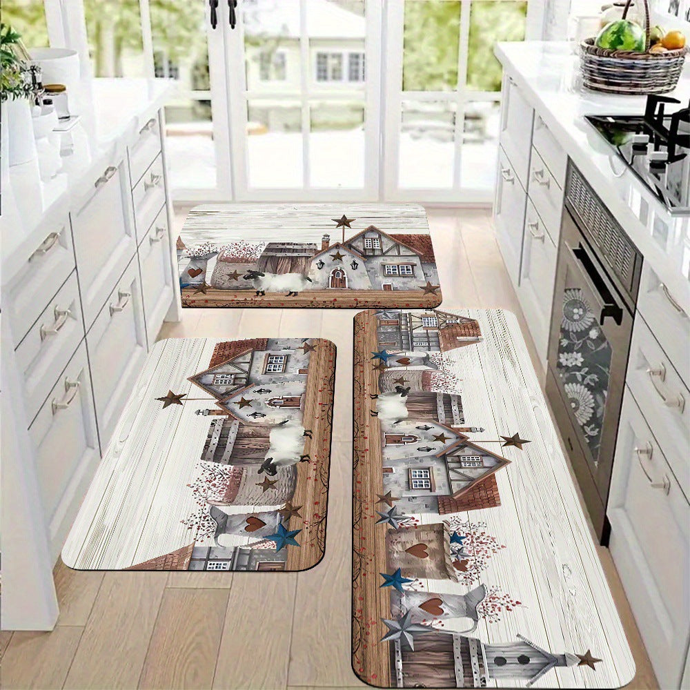 Money-Themed Anti-Fatigue Kitchen Mat | Kelmera