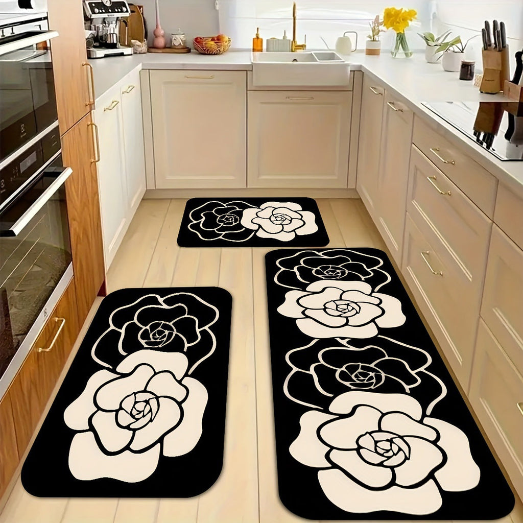 Money-Themed Anti-Fatigue Kitchen Mat | Kelmera