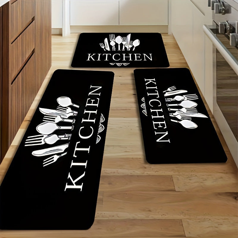 Money-Themed Anti-Fatigue Kitchen Mat | Kelmera