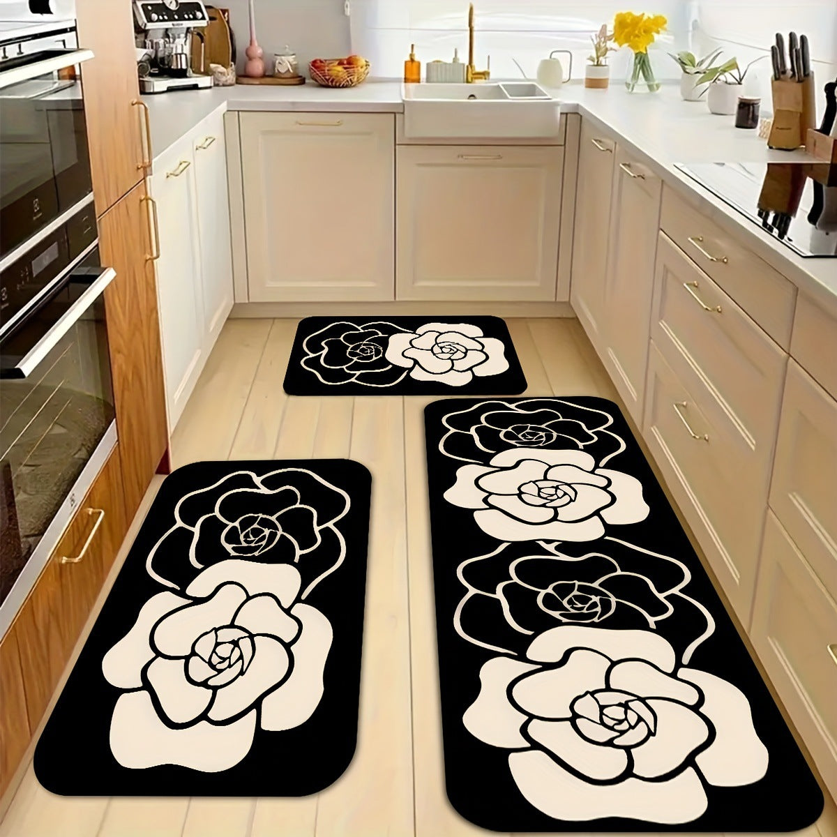 Money-Themed Anti-Fatigue Kitchen Mat | Kelmera