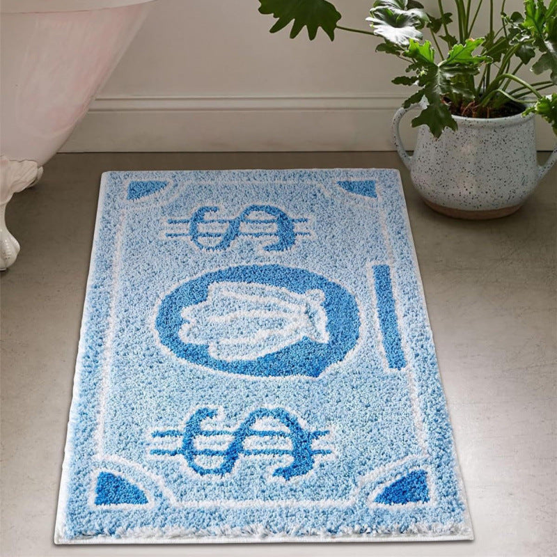 Money-Themed Plush Floor Mat | Kelmera