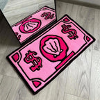 Money-Themed Plush Floor Mat | Kelmera