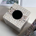 Mosaic Paper Bin made of Natural Materials | Kelmera