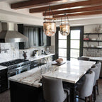 Mouth-Blown Glass Dome Pendant Light with Arch Frame | Kelmera
