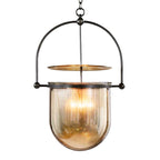 Mouth-Blown Glass Dome Pendant Light with Arch Frame | Kelmera