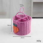 Multi-Compartment Decorative Organizer Basket | Kelmera