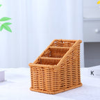 Multi-Compartment Woven Organizer Basket | Kelmera