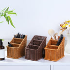 Multi-Compartment Woven Organizer Basket | Kelmera