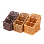 Multi-Compartment Woven Organizer Basket | Kelmera