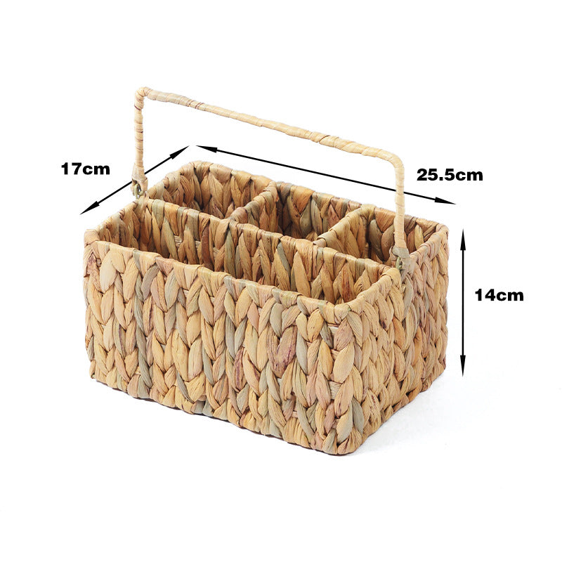 Multi-Compartment Woven Storage Caddy | Kelmera