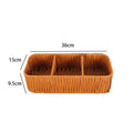 Multi-Compartment Woven Storage Tray | Kelmera