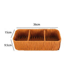 Multi-Compartment Woven Storage Tray | Kelmera