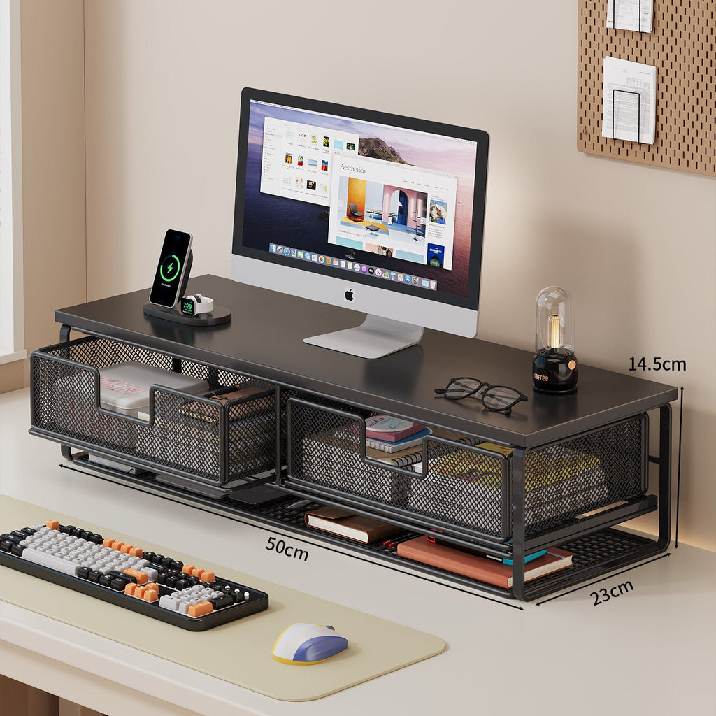 Multi-Function Desk Organizer with Mesh Storage Boxes | Kelmera