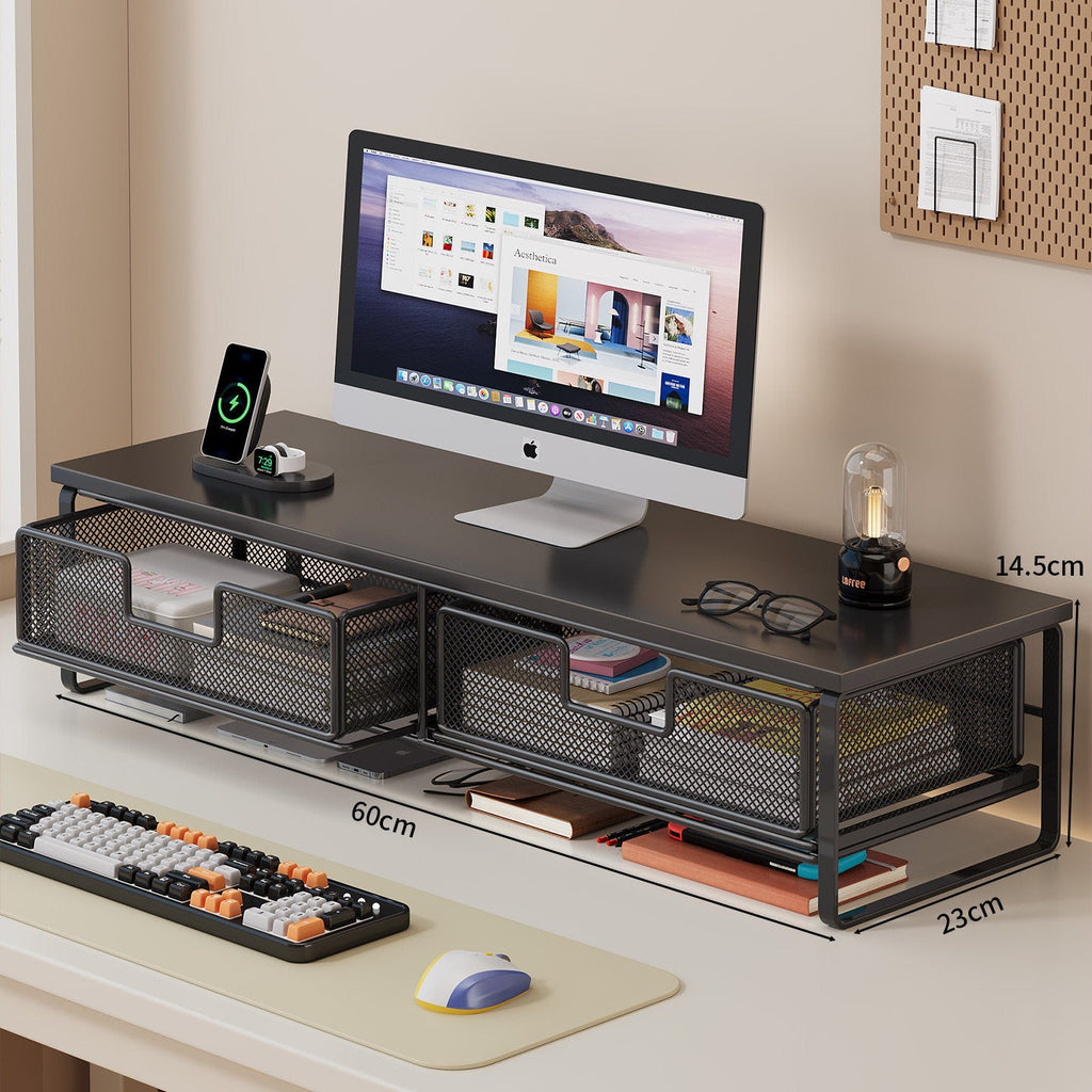 Multi-Function Desk Organizer with Mesh Storage Boxes | Kelmera