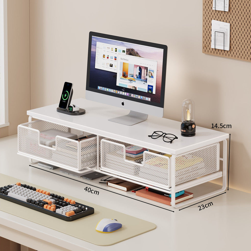 Multi-Function Desk Organizer with Mesh Storage Boxes | Kelmera