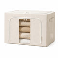 Multi-Functional Soft Fabric Storage Ottoman | Kelmera