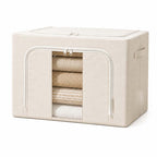 Multi-Functional Soft Fabric Storage Ottoman | Kelmera
