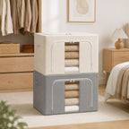 Multi-Functional Soft Fabric Storage Ottoman | Kelmera