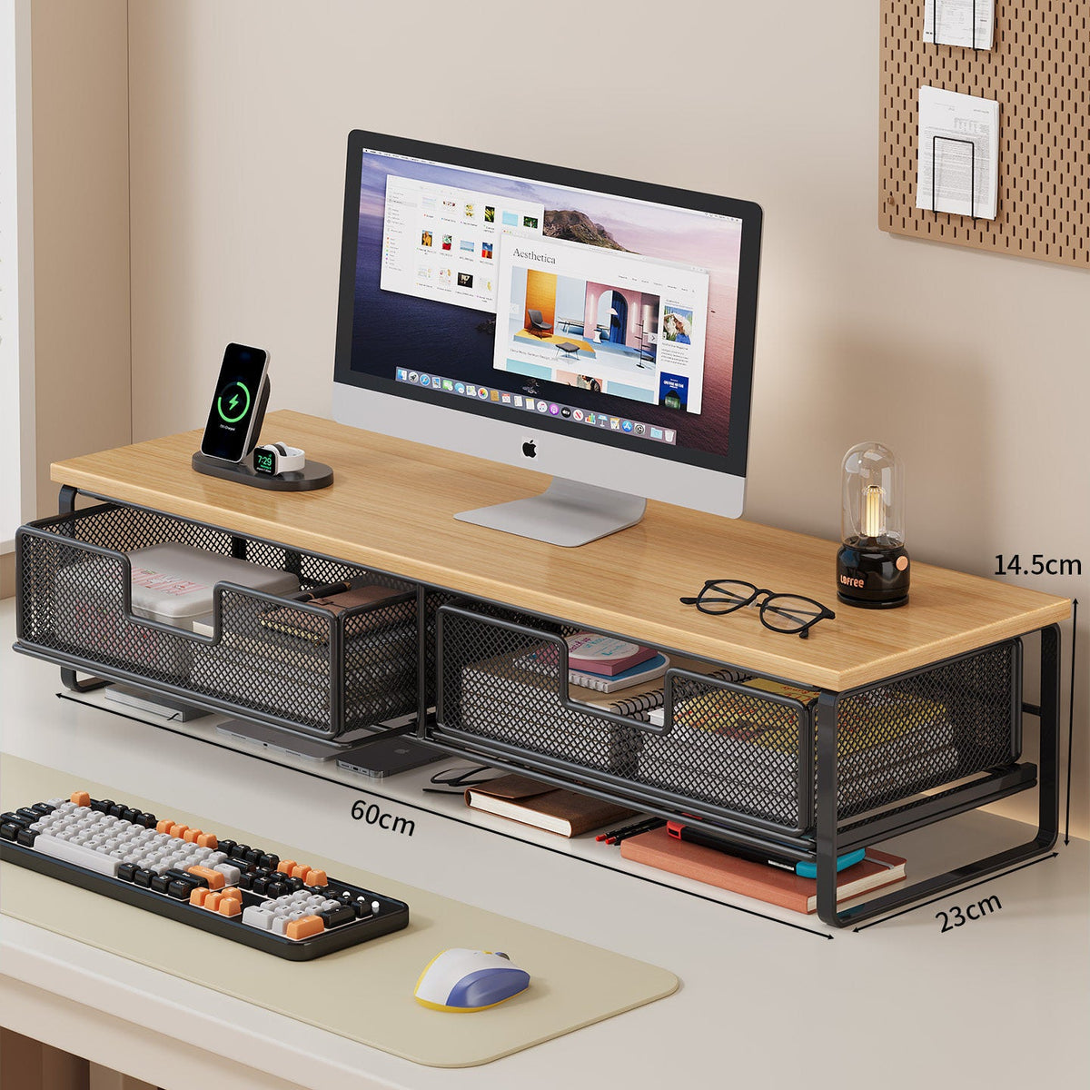 Multi-Functional Wire Mesh Desktop Organizer | Kelmera