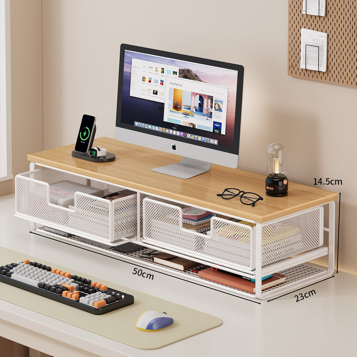 Multi-Functional Wire Mesh Desktop Organizer | Kelmera
