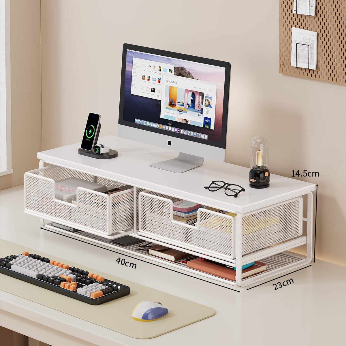 Multi-Functional Wire Mesh Desktop Organizer | Kelmera