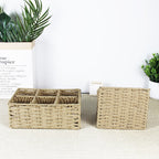 Multi-Sectional Woven Storage Basket | Kelmera