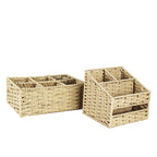 Multi-Sectional Woven Storage Basket | Kelmera