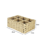 Multi-Sectional Woven Storage Basket | Kelmera