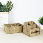 Multi-Sectional Woven Storage Basket | Kelmera