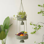 Multi-Tiered Macrame Hanging Storage | Kelmera