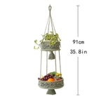 Multi-Tiered Macrame Hanging Storage | Kelmera