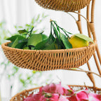 Multi-Tiered Wicker Display Stand | Kelmera