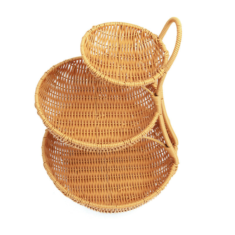 Multi-Tiered Wicker Display Stand | Kelmera