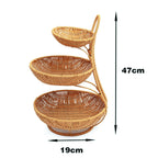 Multi-Tiered Wicker Display Stand | Kelmera