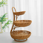 Multi-Tiered Wicker Display Stand | Kelmera