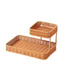 Multi-Tiered Wicker Organization Tray | Kelmera