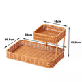 Multi-Tiered Wicker Organization Tray | Kelmera