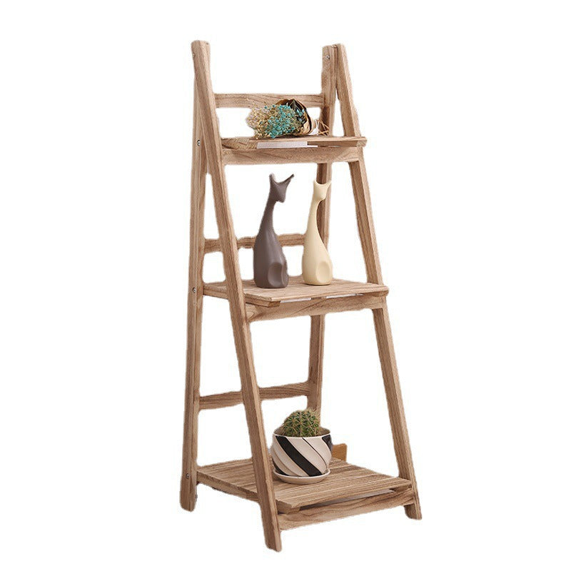 Multi-Tiered Wooden Ladder Shelf | Kelmera