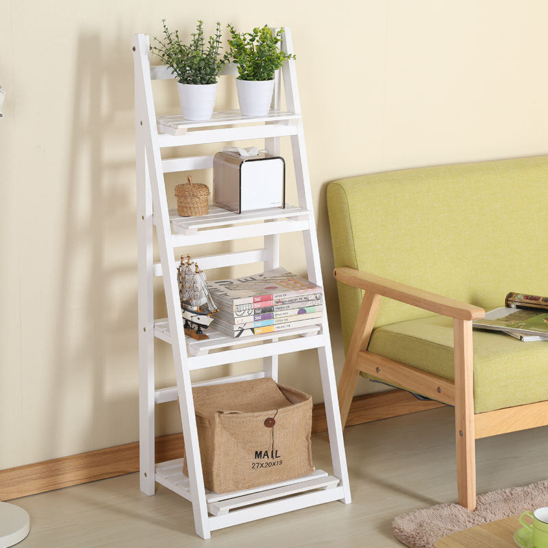 Multi-Tiered Wooden Ladder Shelf | Kelmera