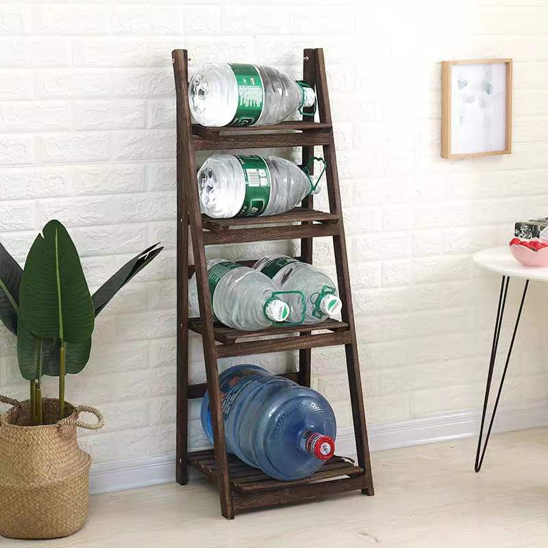 Multi-Tiered Wooden Ladder Shelf | Kelmera