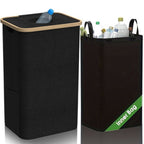 Multifunctional Laundry Storage Box with Bamboo Lid | Kelmera