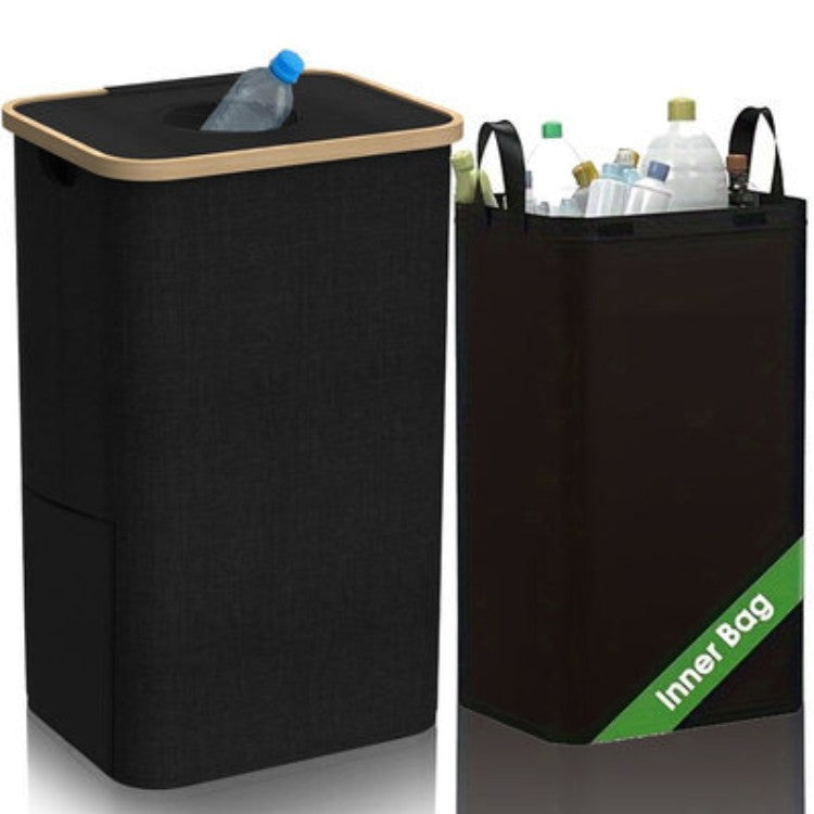 Multifunctional Laundry Storage Box with Bamboo Lid | Kelmera