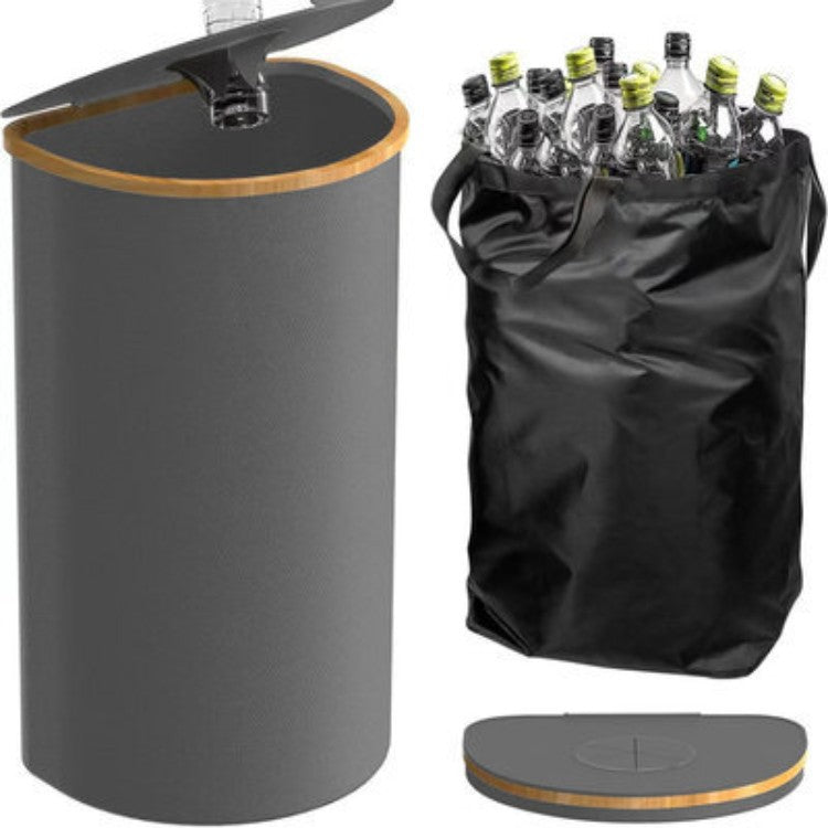 Multifunctional Laundry Storage Box with Bamboo Lid | Kelmera