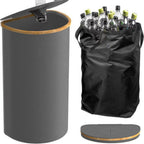 Multifunctional Laundry Storage Box with Bamboo Lid | Kelmera