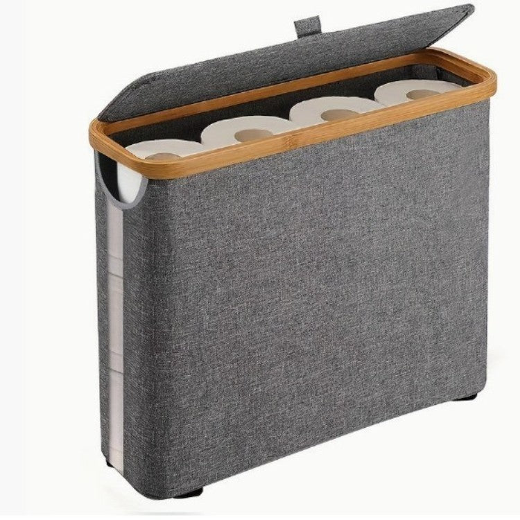 Multifunctional Laundry Storage Box with Bamboo Lid | Kelmera