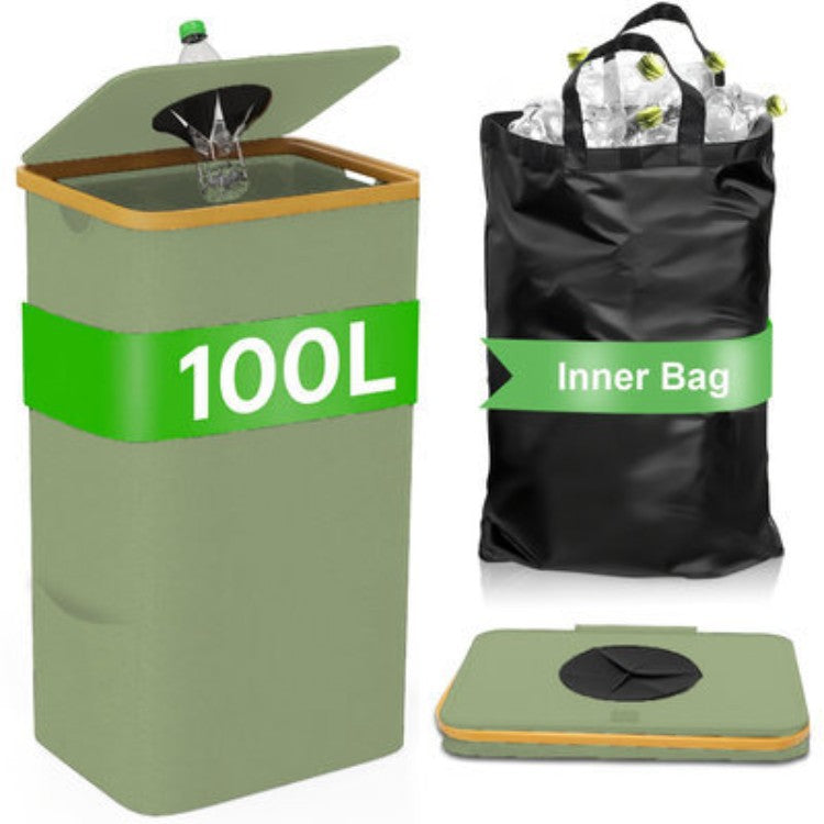 Multifunctional Laundry Storage Box with Bamboo Lid | Kelmera